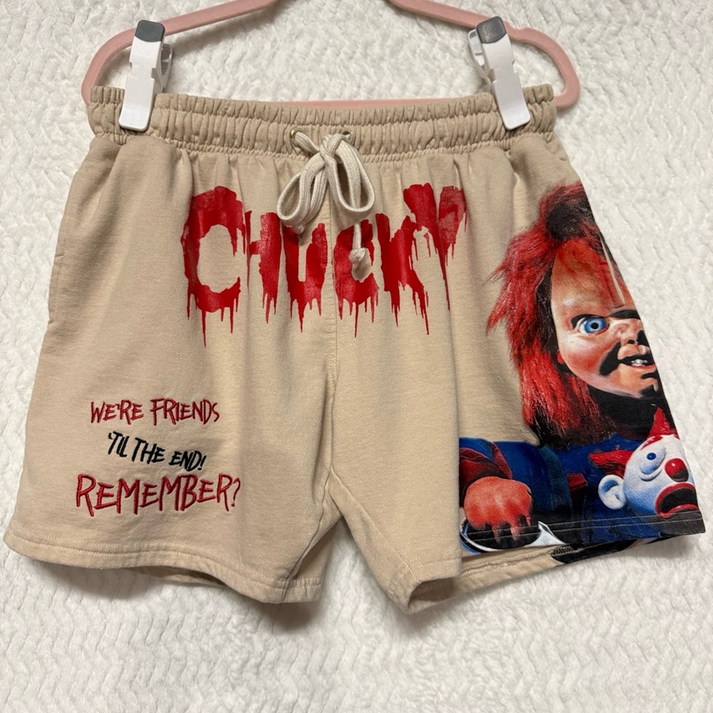 Chucky Graphic Tan Women's Shorts!! So cool!!
